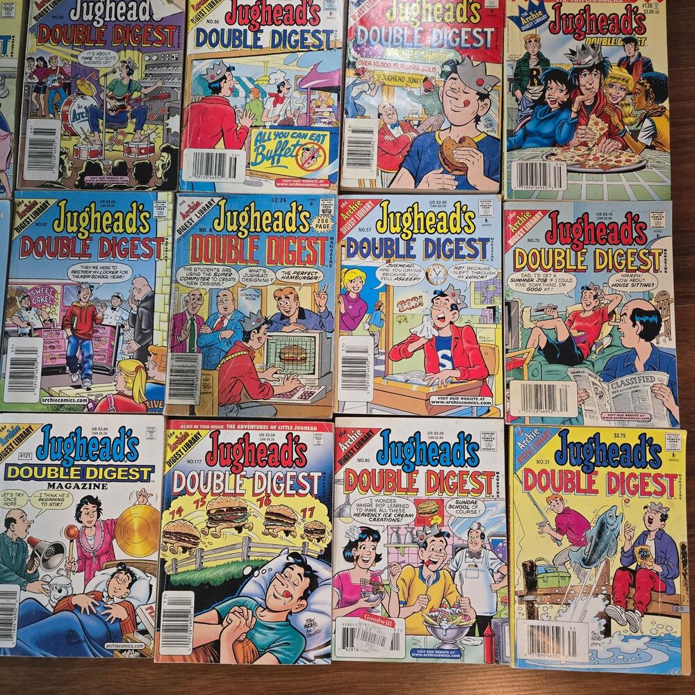 Vintage Jughead Archie Comic Digest Lot - 24 Books 90s Retro Reading Bundle - Picture 4 of 6